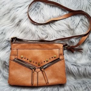 Faux Leather Crossbody Bag Purse